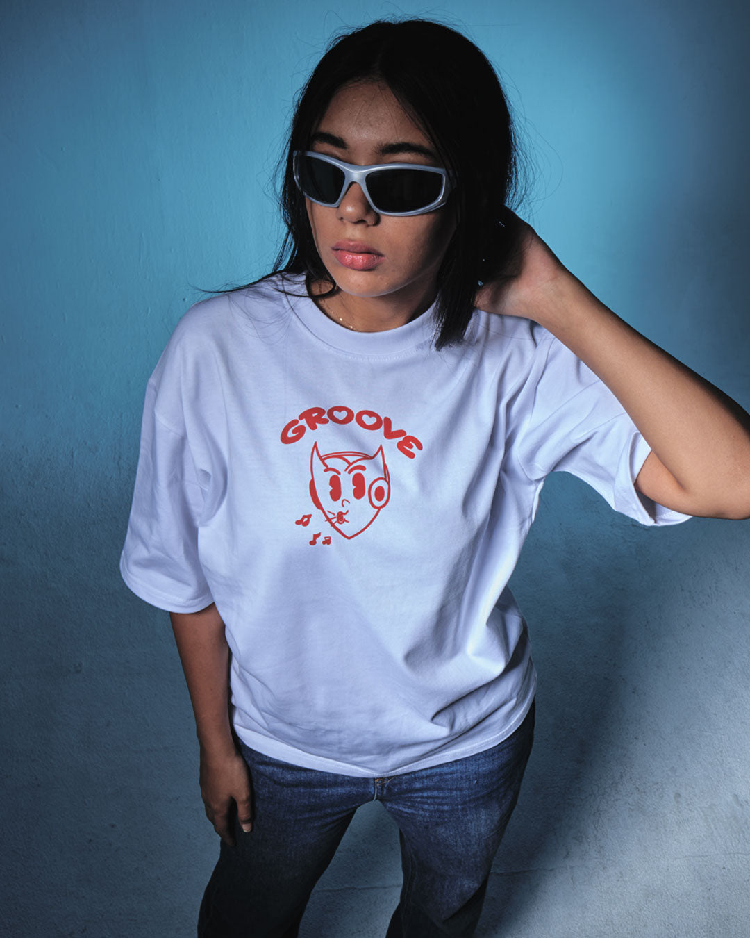 I Love Music More than People Unisex Oversized Tshirt