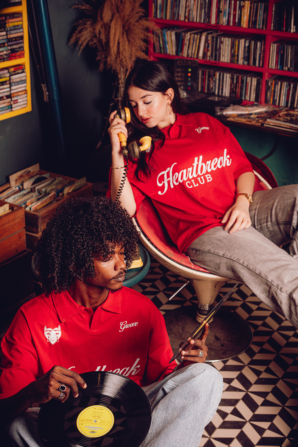 Heartbreak Club Unisex Oversized Polo