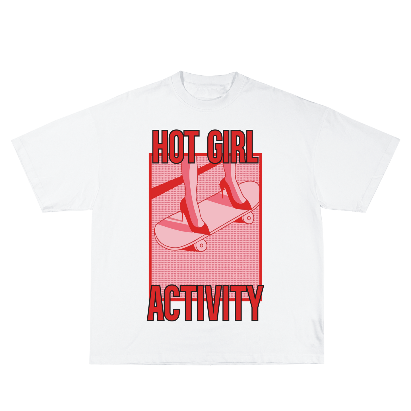 Hot Girl Activity Oversized Tshirt