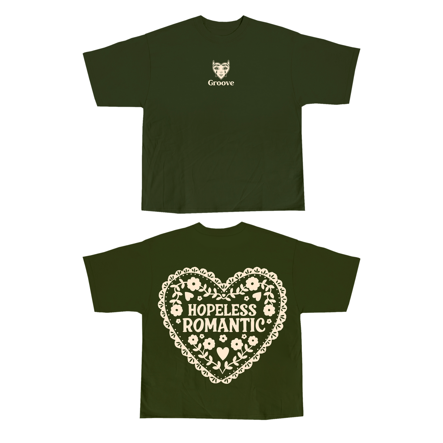 Hopeless Romantic Unisex Oversized Tshirt