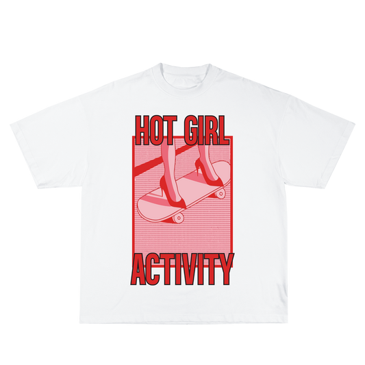 Hot Girl Activity Oversized Tshirt